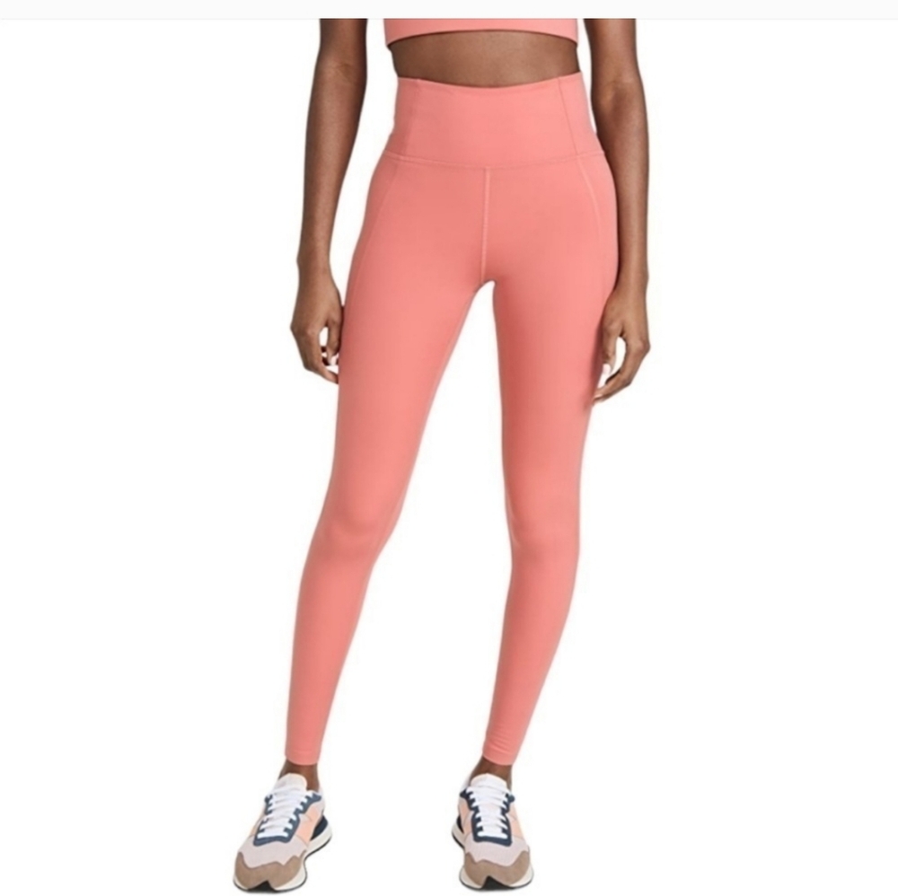 Coral High-Waisted Leggings Size M